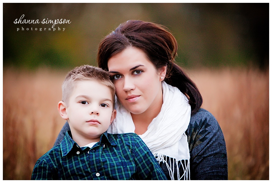 Mother and Son Fall photo session in Louisville with Shanna Simpson